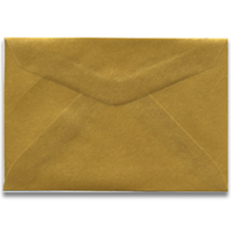 Pack of 25, Seating Card Envelope-Translucent Gold or Platnium