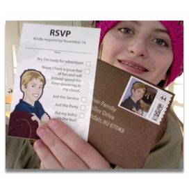 RSVP cards, 3 5/8